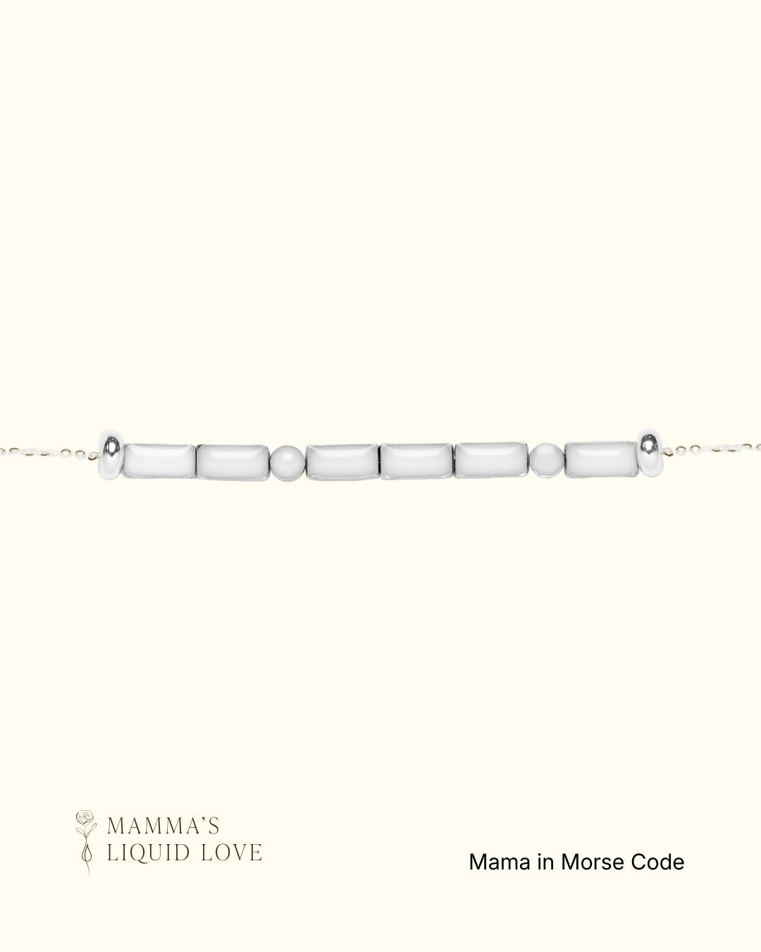 Mama Morse Code Necklace_Breastmilk_Jewelry_Keepsakes - Mamma's Liquid Love