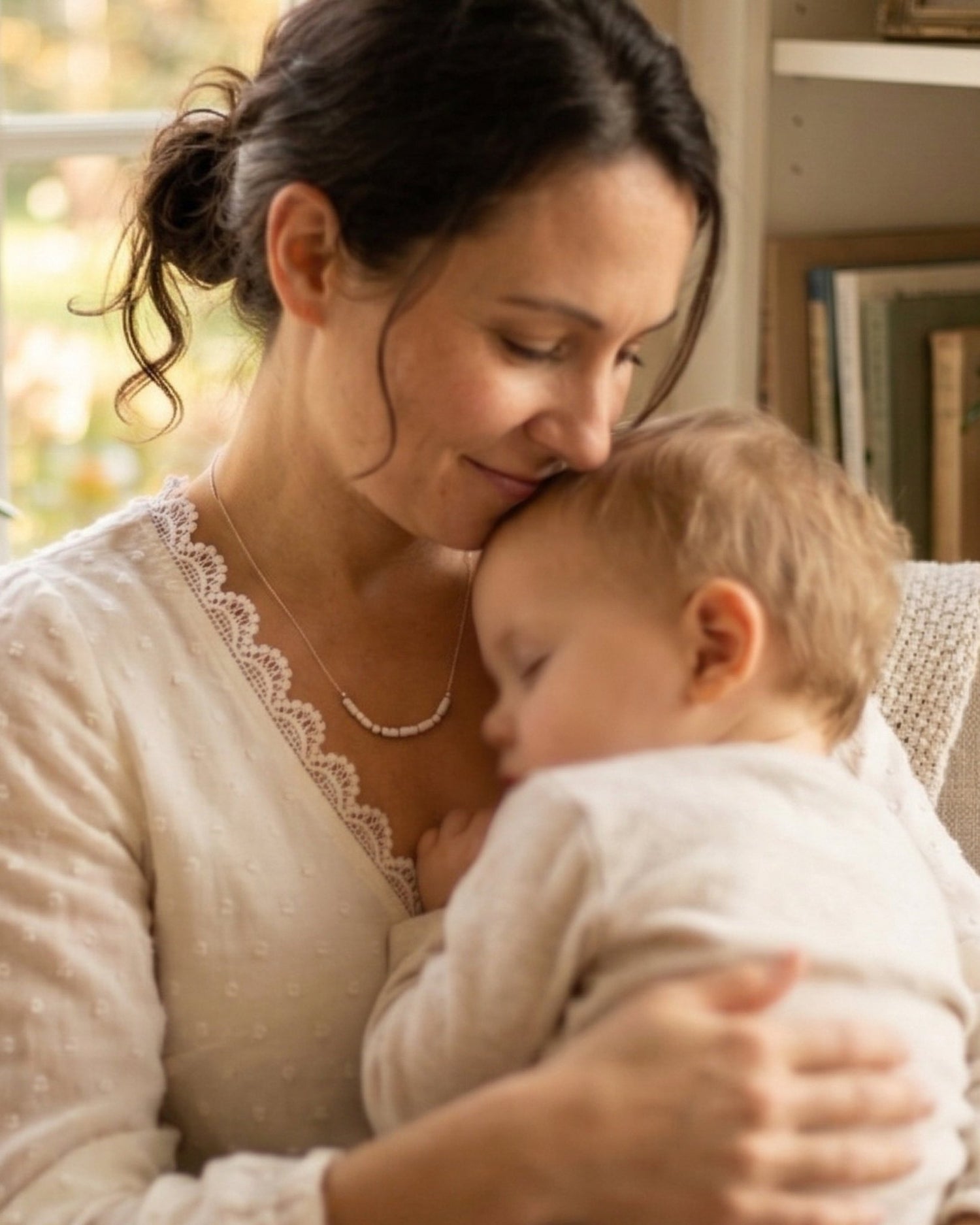 Mama Morse Code Necklace_Breastmilk_Jewelry_Keepsakes - Mamma's Liquid Love