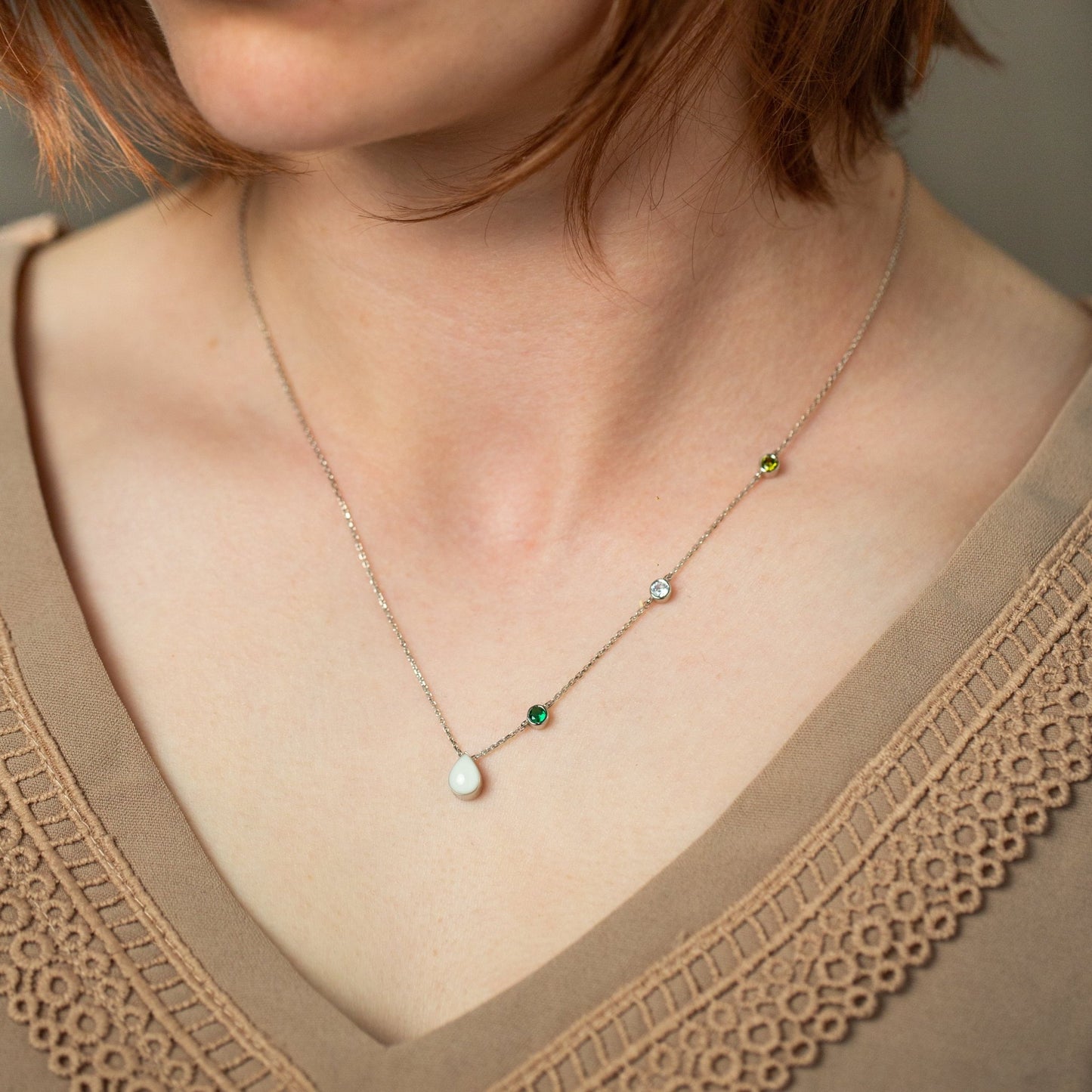 Milk Drop Family Breastmilk Necklace - Mamma's Liquid Love