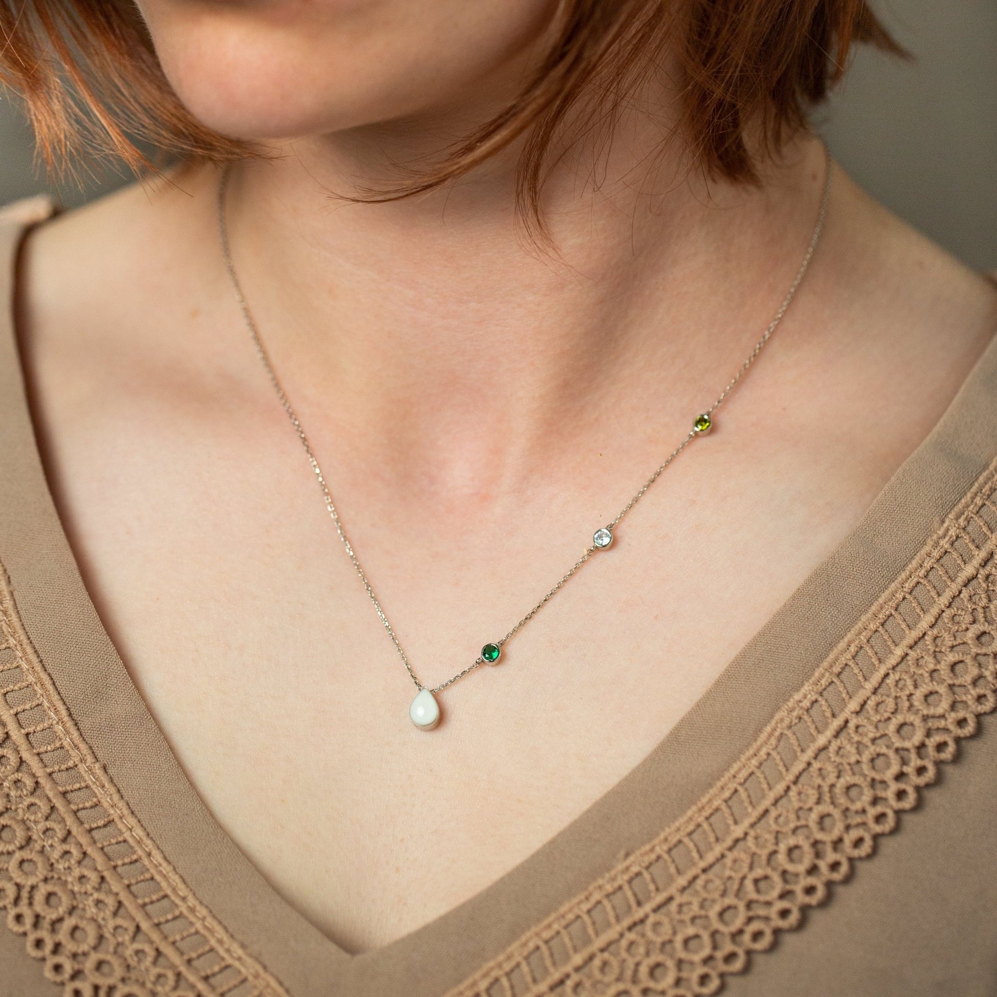 Milk Drop Family Breastmilk Necklace - Mamma's Liquid Love
