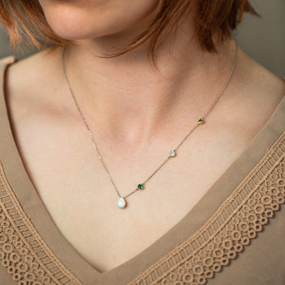 Milk Drop Family Breastmilk Necklace - Mamma's Liquid Love