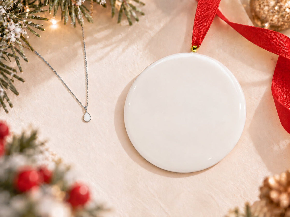 Petite Charm + Full Moon Ornament_Breastmilk_Jewelry_Keepsakes- Mamma's Liquid Love