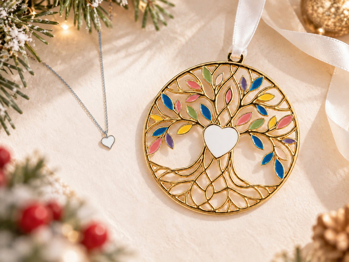 Petite Charm + Tree of Life Ornament_Breastmilk_Jewelry_Keepsakes- Mamma's Liquid Love