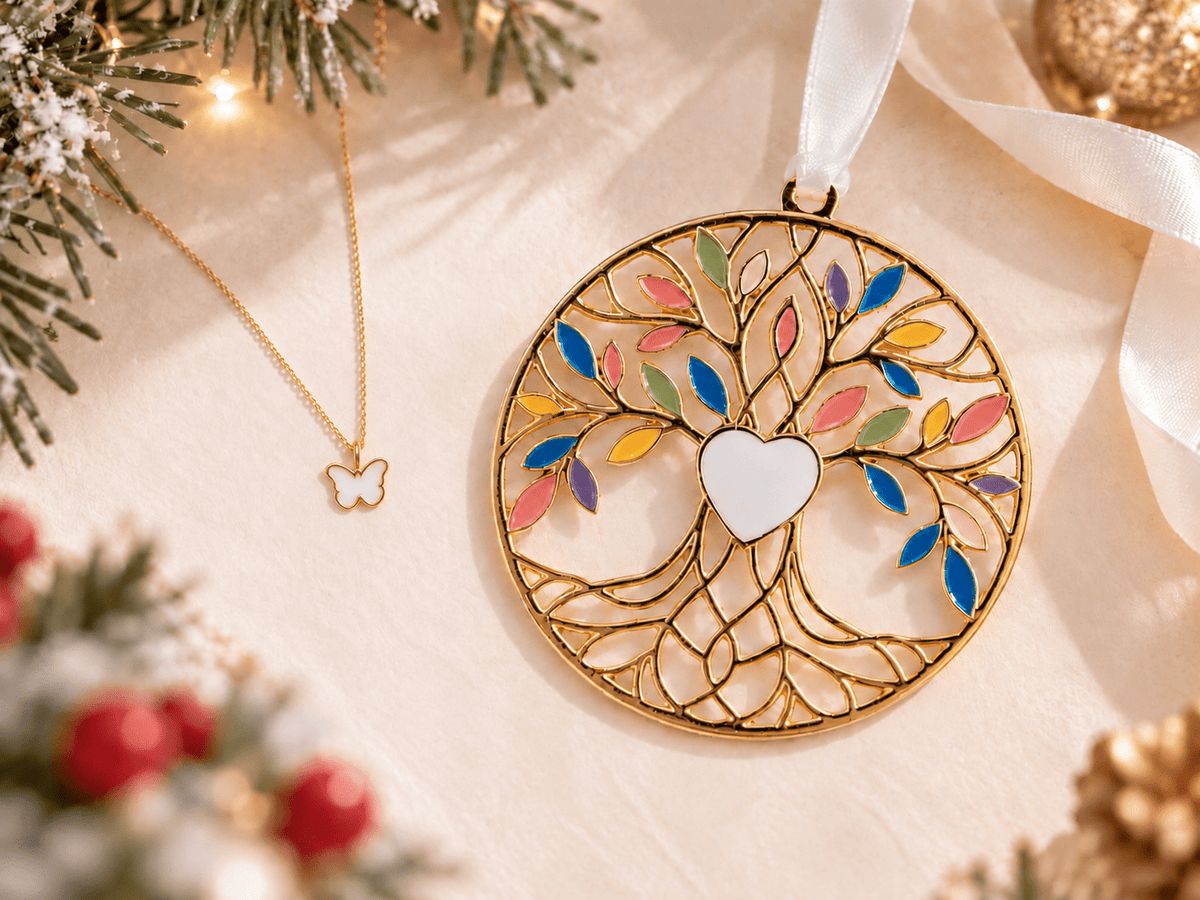 Petite Charm + Tree of Life Ornament_Breastmilk_Jewelry_Keepsakes- Mamma's Liquid Love