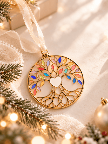 Petite Charm + Tree of Life Ornament_Breastmilk_Jewelry_Keepsakes- Mamma's Liquid Love