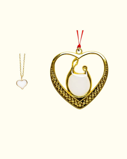 Petite Charm + Unbreakable Bond Ornament_Breastmilk_Jewelry_Keepsakes- Mamma's Liquid Love