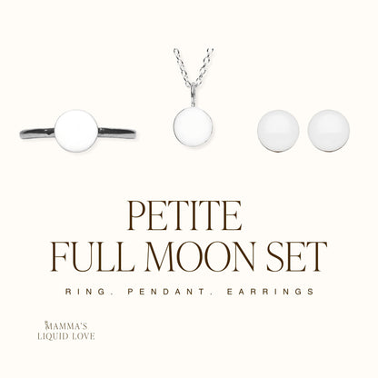 Petite Full Moon Set_Breastmilk_Jewelry_Keepsakes - Mamma's Liquid Love