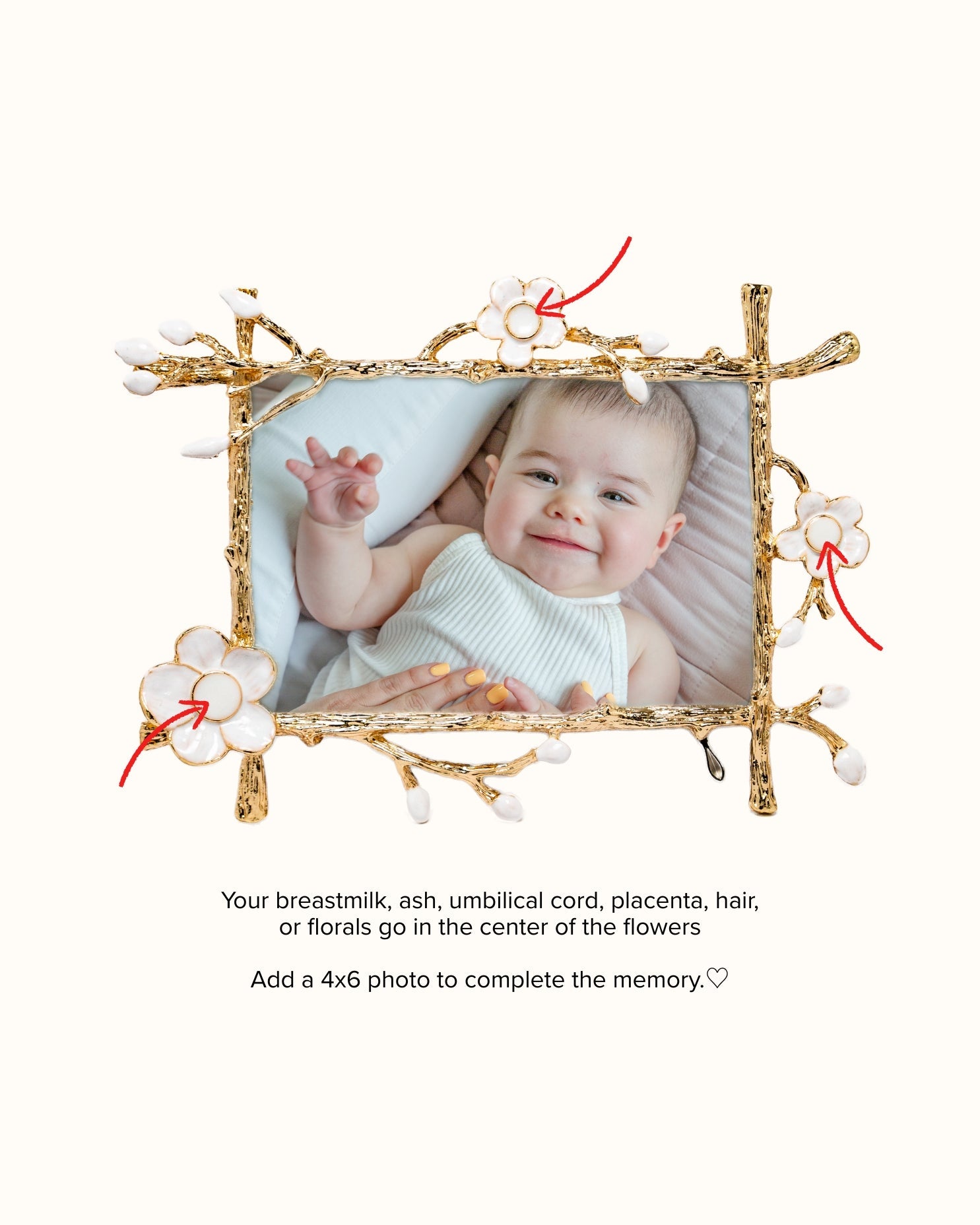 PRE - ORDER: Blossom Keepsake Frame_Breastmilk_Jewelry_Keepsakes - Mamma's Liquid Love