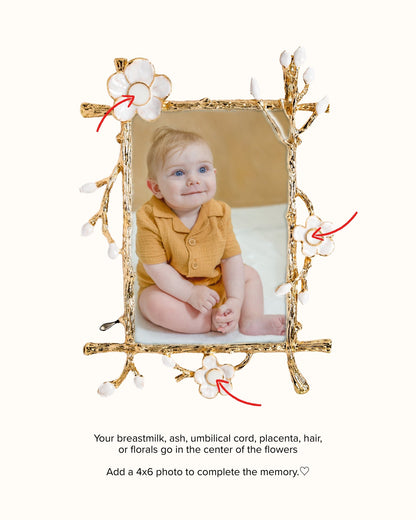 PRE - ORDER: Blossom Keepsake Frame_Breastmilk_Jewelry_Keepsakes - Mamma's Liquid Love
