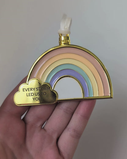 Rainbow Ornament + Petite Butterfly Charm