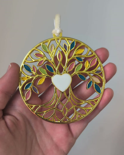 Tree of Life Ornament + Petite Heart Charm