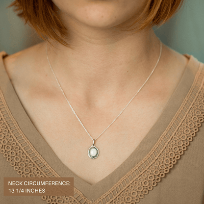 Serenity Double Halo Breastmilk Pendant - Mamma's Liquid Love