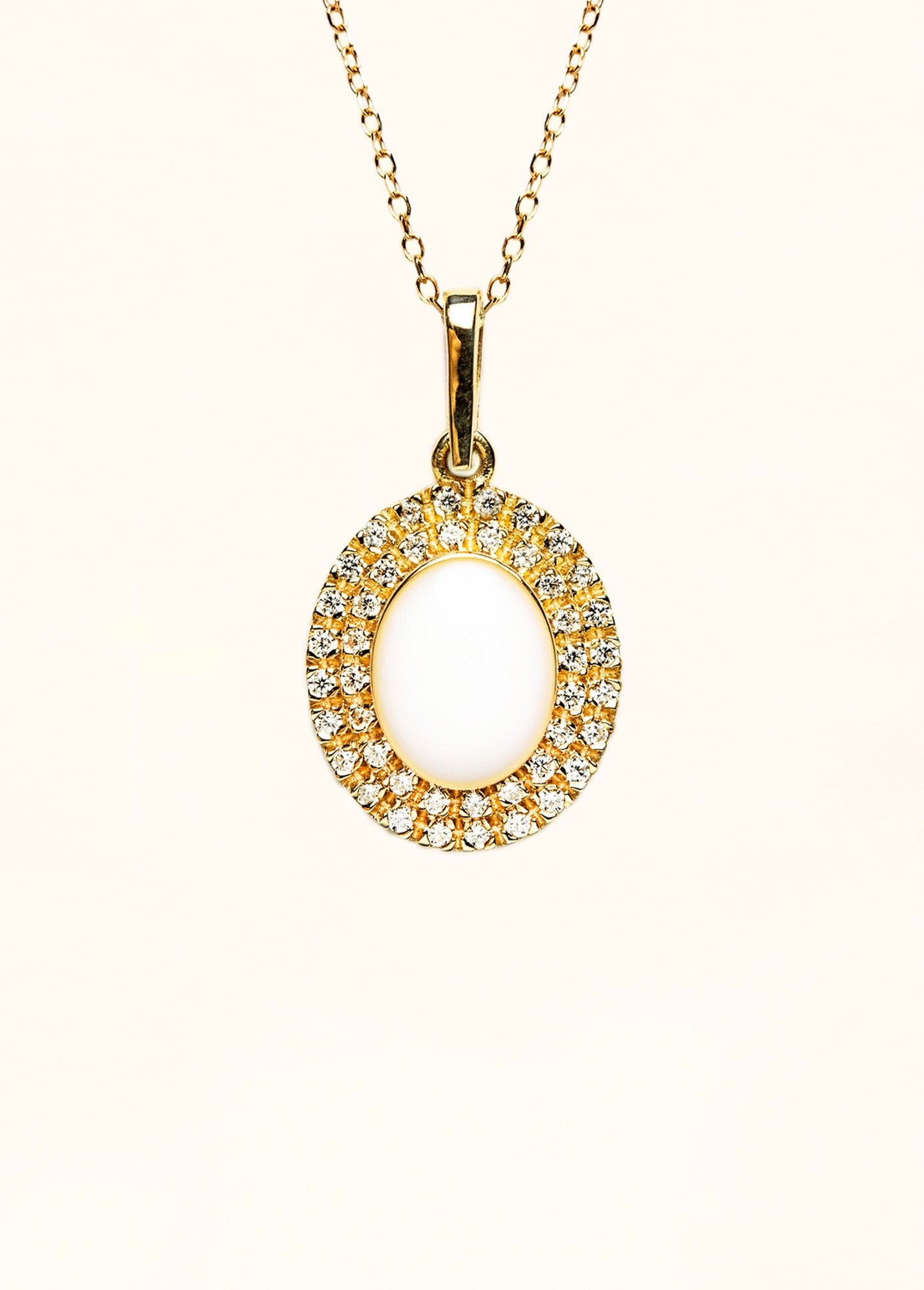 Serenity Double Halo Breastmilk Pendant - Mamma's Liquid Love