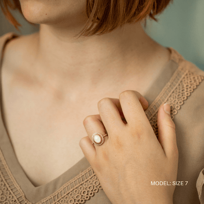 Serenity Double Halo Breastmilk Ring - Mamma's Liquid Love