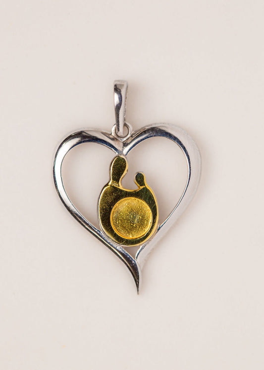 Unbreakable Bond in Heart Pendant PI_Breastmilk_Jewelry_Keepsakes- Mamma's Liquid Love