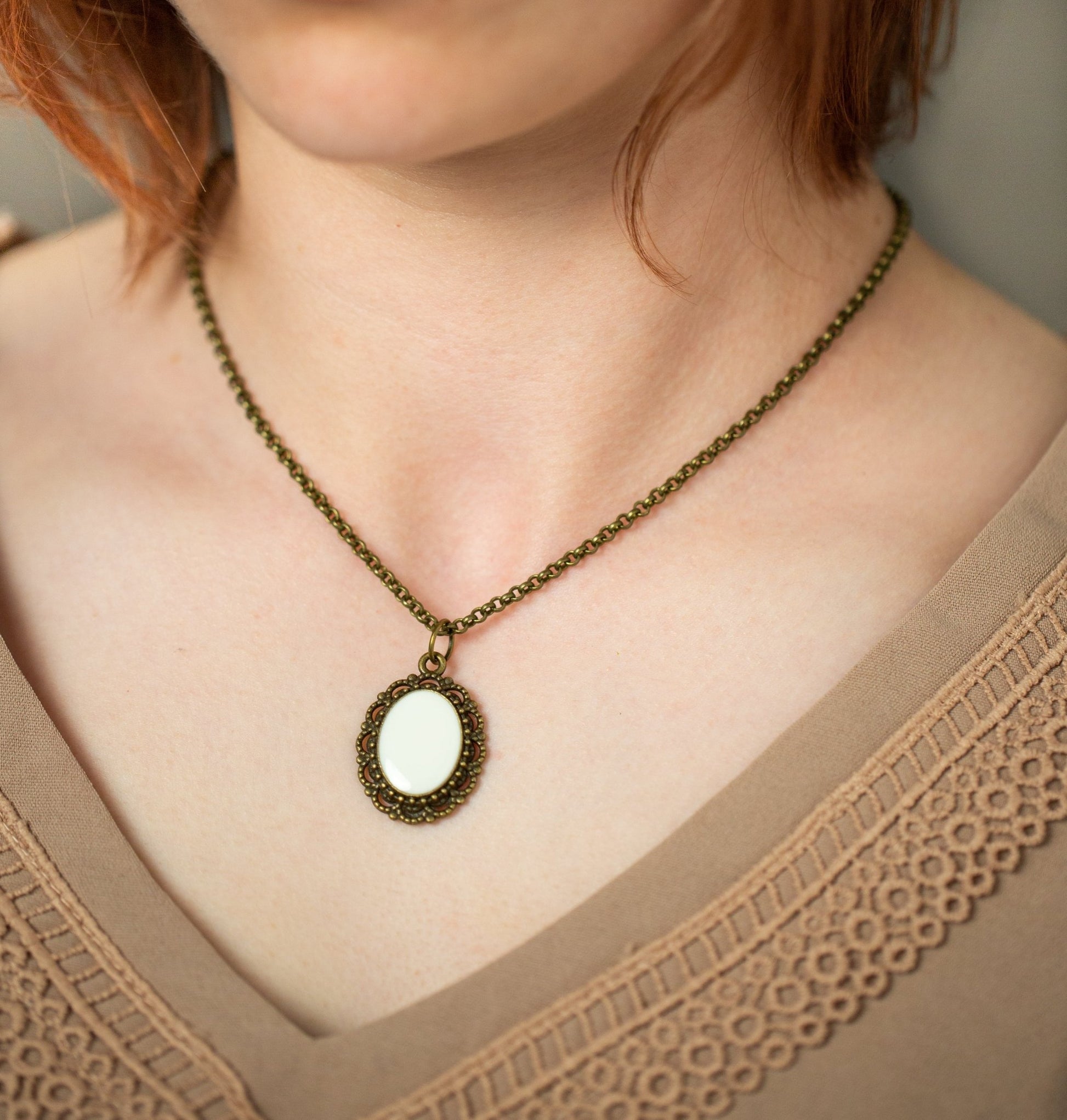 Vintage Style Breastmilk Pendant - Mamma's Liquid Love