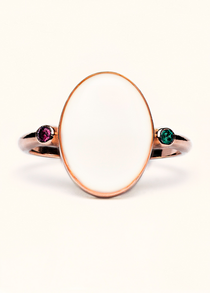Oval Timeless with Birthstones