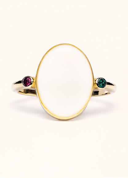 Oval Timeless with Birthstones