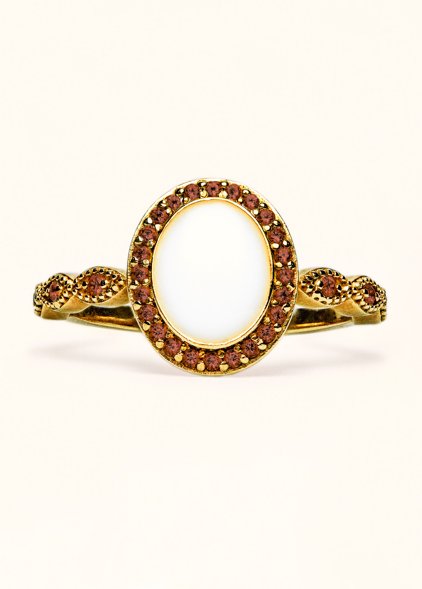 Serenity Ring with Ornate Band