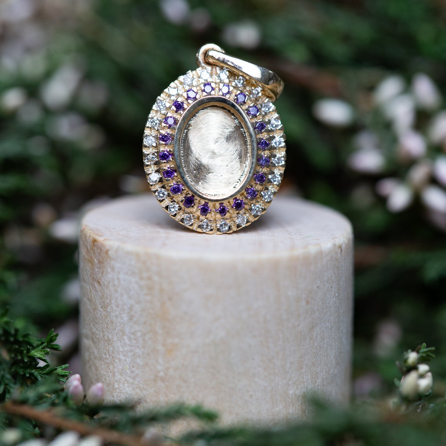 Serenity Double Halo Pendant OS