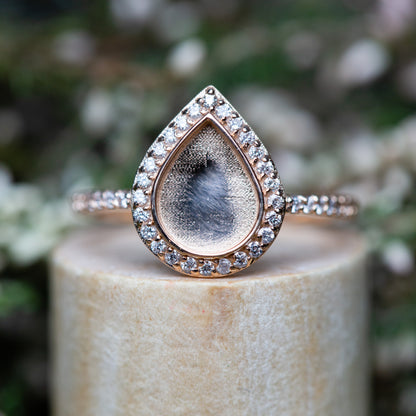 Love Drop with Side Stones OSvb