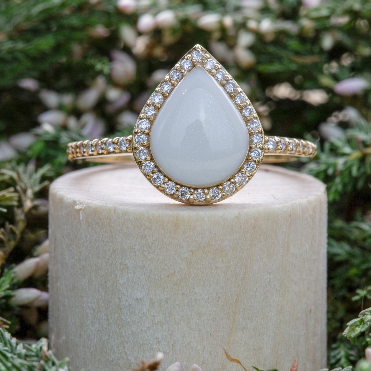 Love Drop with Side Stones OSVE8